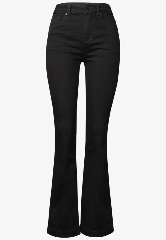 Bootcut jeans black clean washed