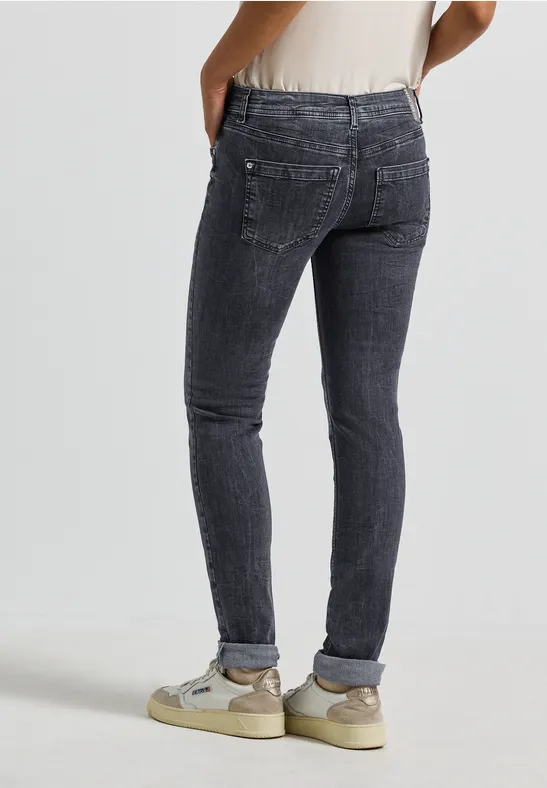Casual jeans dark steel grey washed