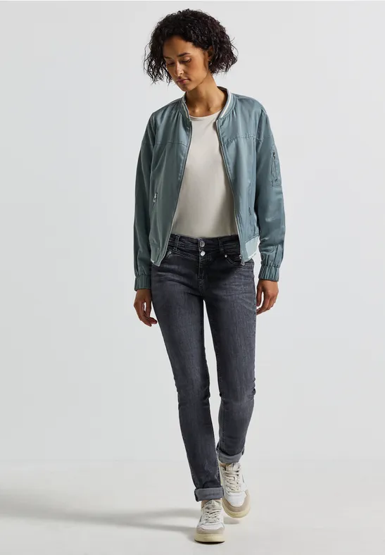 Casual jeans dark steel grey washed
