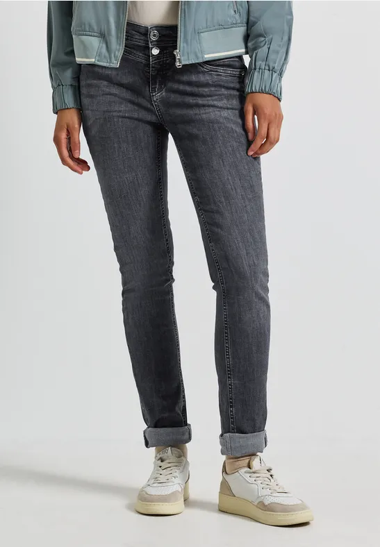 Casual jeans dark steel grey washed