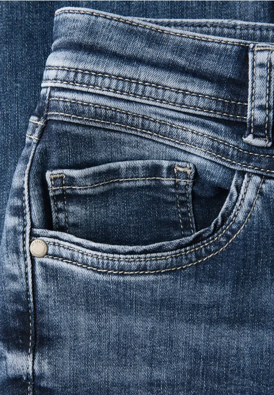 Jeans Slim Fit indigo heavy washed