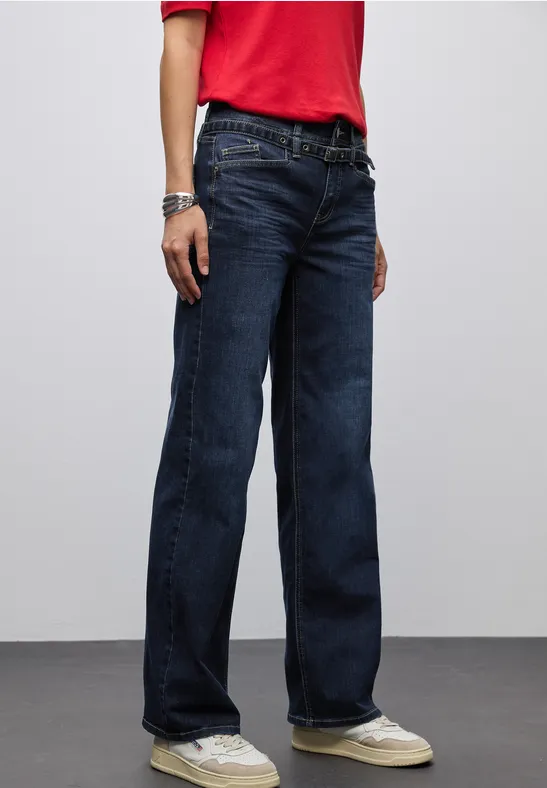 Wide Legs Jeans avec ceinture null