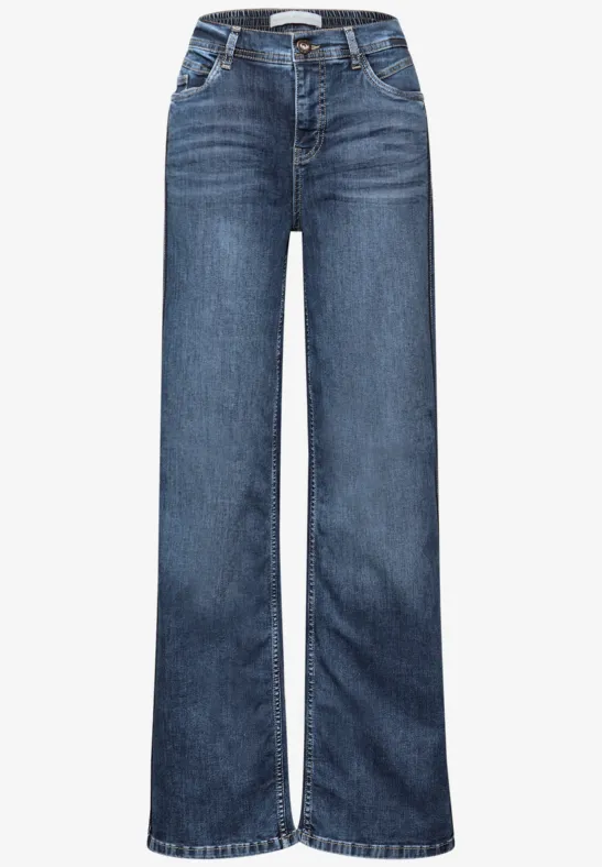 Jeans met gallonstrepen null