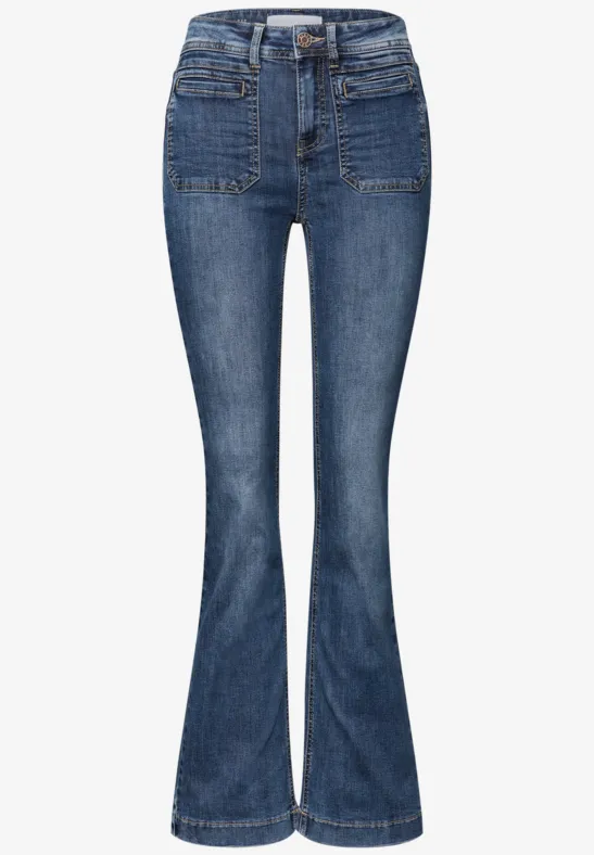 Bootcut Jeans Medium Blue Wash