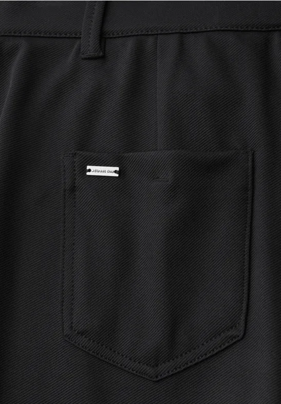 Pantalon Bootcut en sergé Black
