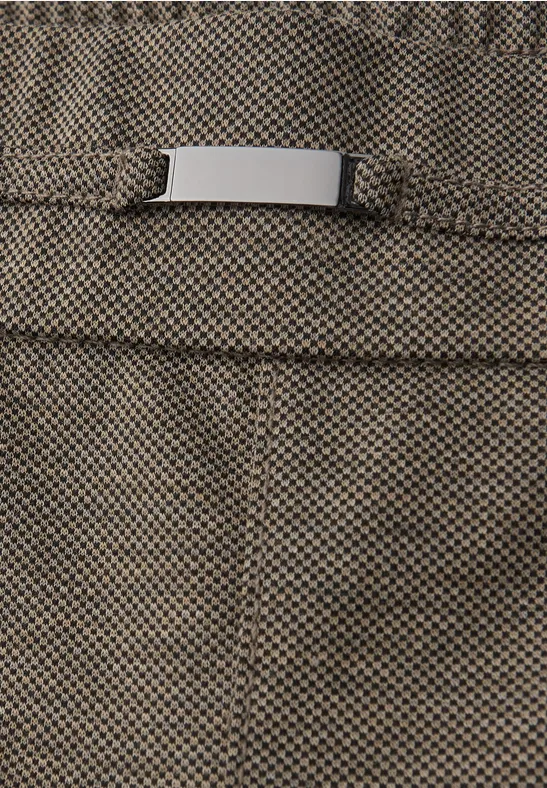 Gemêleerde broek met detail null