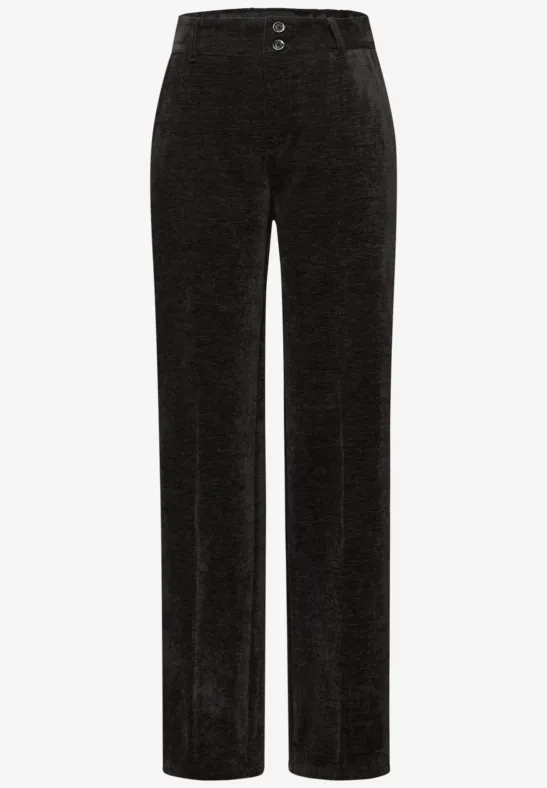 Straight Legs corduroy broek darkest brown