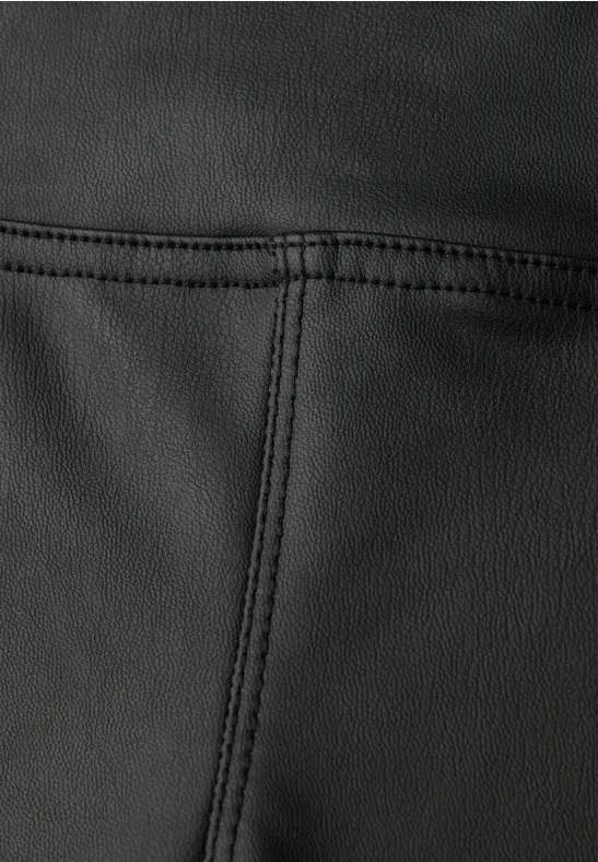 Leren legging Black