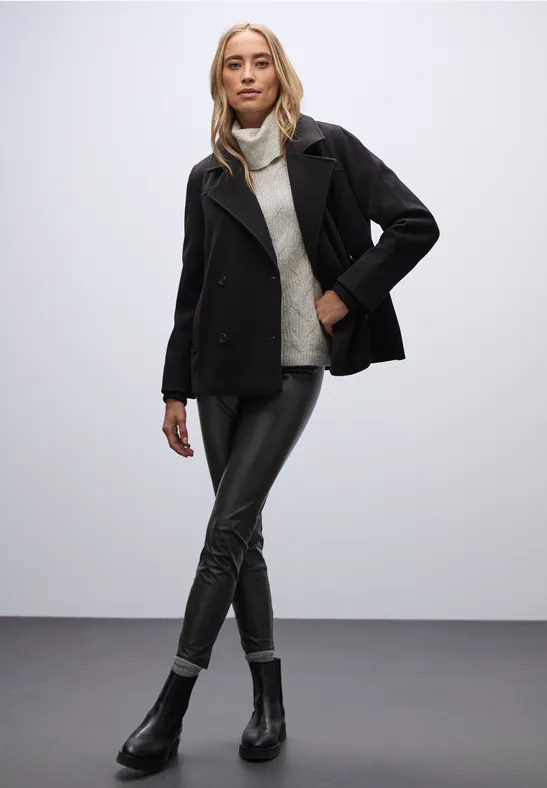 Leren legging Black