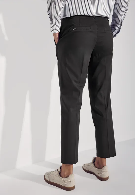 Twill chino broek granite grey