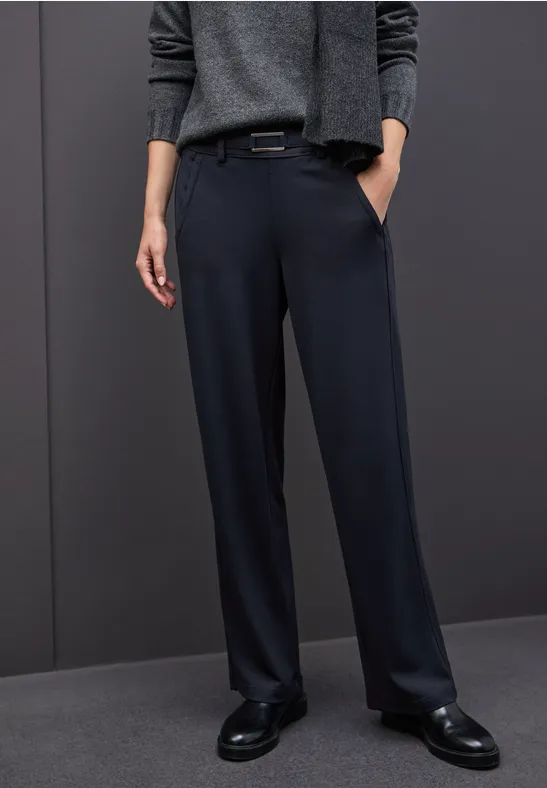Pantalon Straight Legs avec détail deep blue