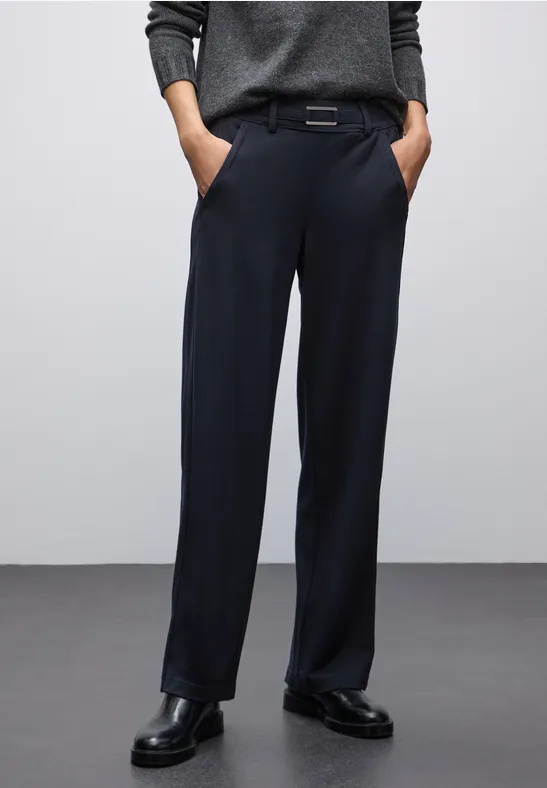 Pantalon Straight Legs avec détail deep blue