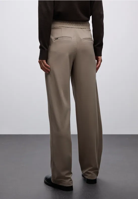 Pantalon Straight Legs avec détail bark brown