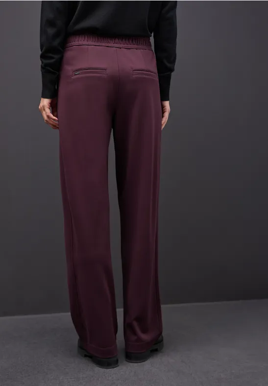 Pantalon Straight Legs avec détail Jazz Berry