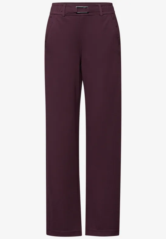 Pantalon Straight Legs avec détail Jazz Berry