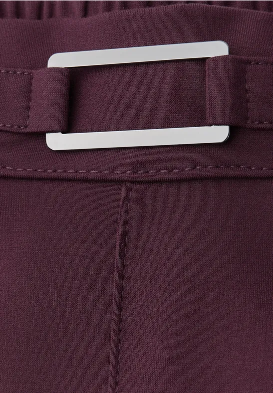 Pantalon Straight Legs avec détail Jazz Berry