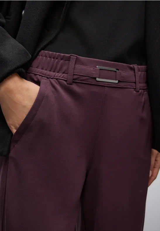 Pantalon Straight Legs avec détail Jazz Berry