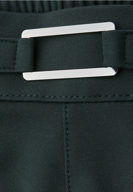 Pantalon Straight Legs avec détail evernight green