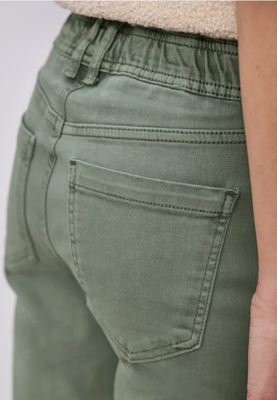 Cargo Jeans Sage Green Washed