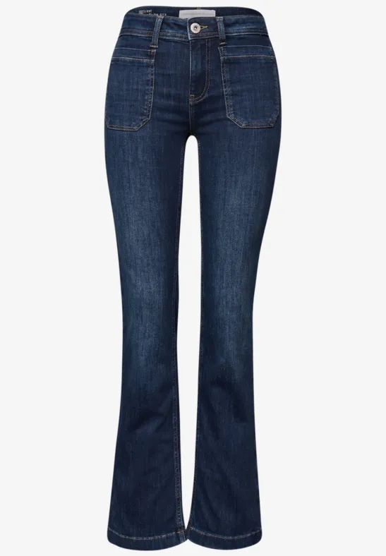 Bootcut Jeans dark blue washed