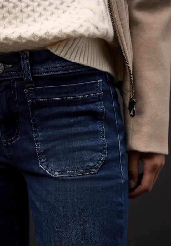 Bootcut Jeans dark blue washed