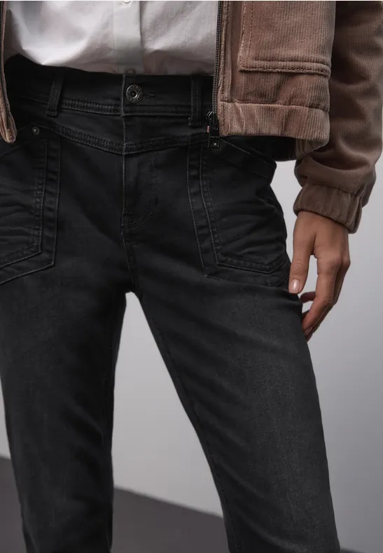 Loose Fit Jeans black washed