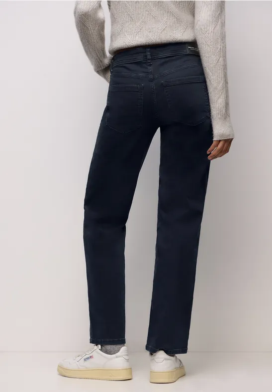 Straight Leg Jeans blue black soft wash