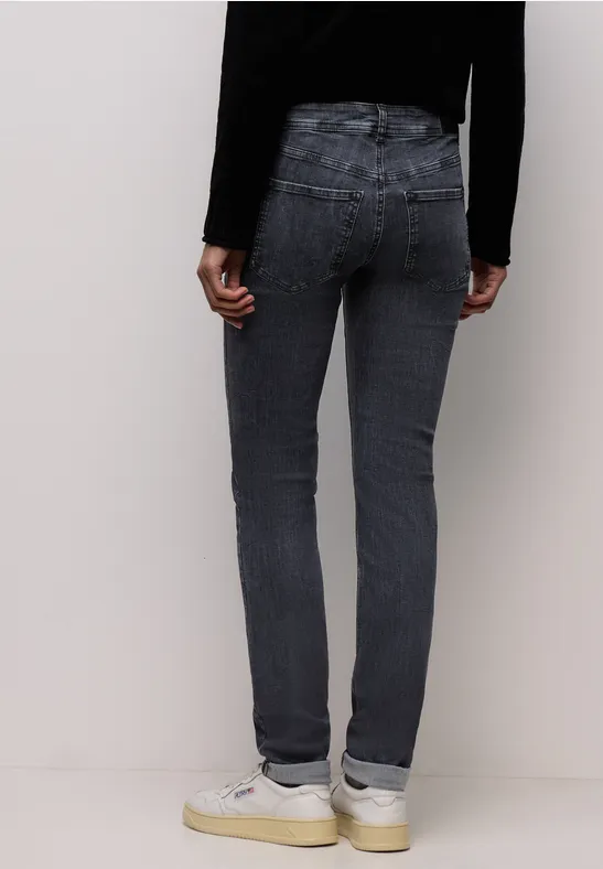 Slim Leg Jeans steel grey washed