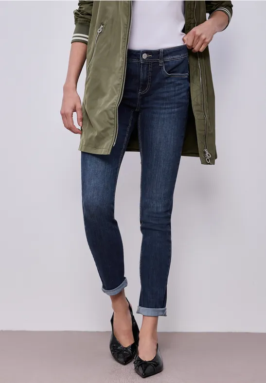 Slim Legs Jeans Dark Blue Wash