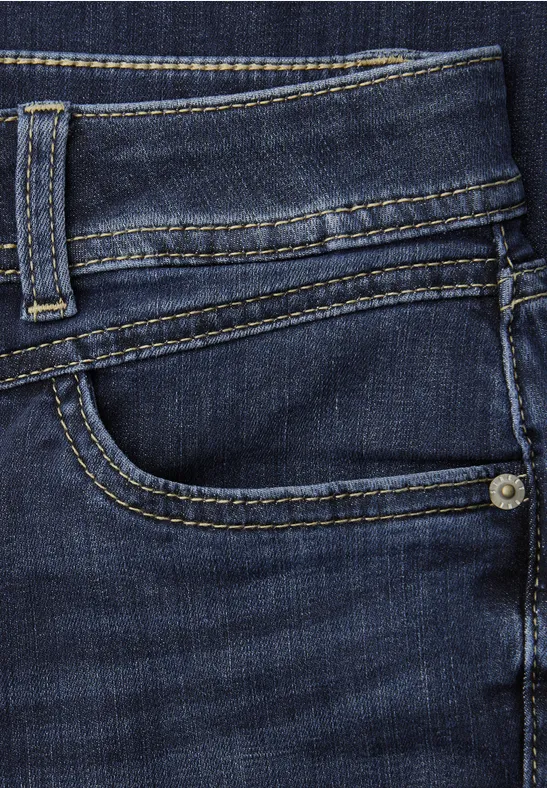 Slim Legs Jeans Dark Blue Wash