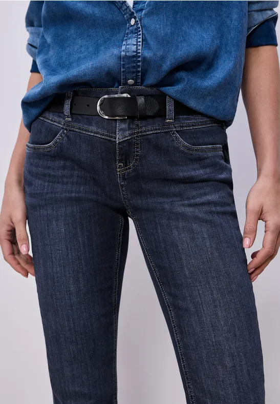 Slim Legs Jeans Dark Blue Wash