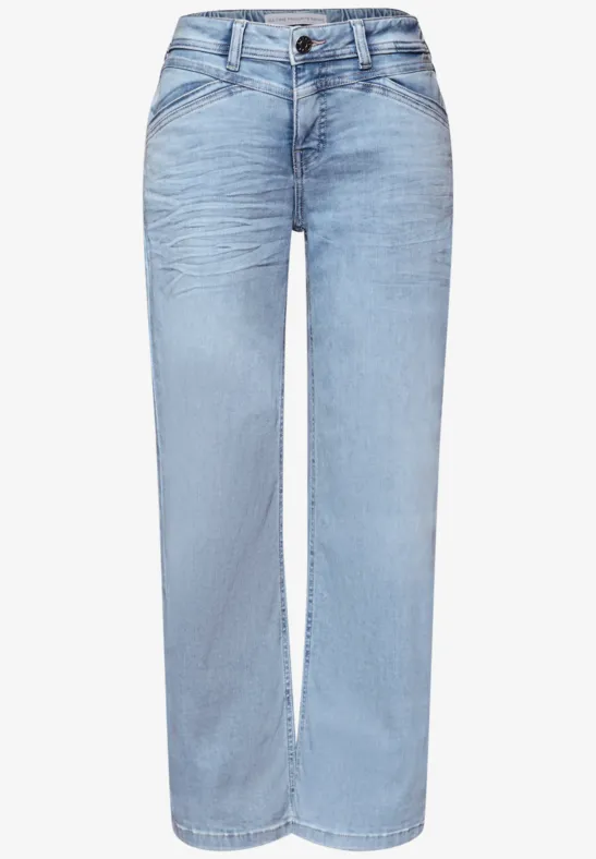 Wide Legs Jeans Bleached Washed