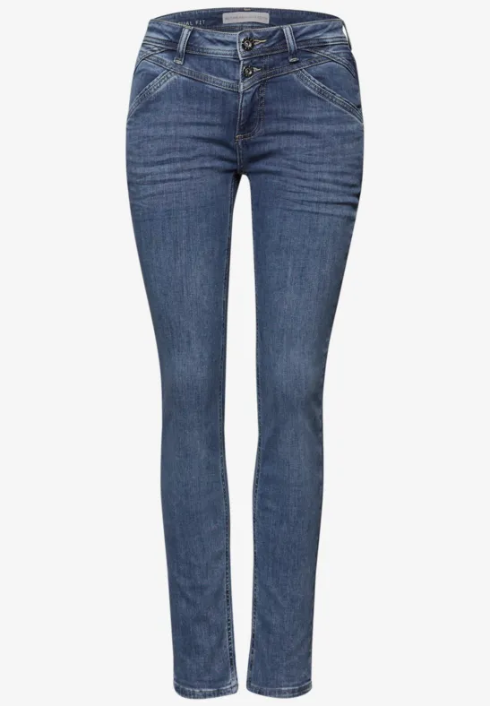 Slim Leg Jeans Medium Blue Wash