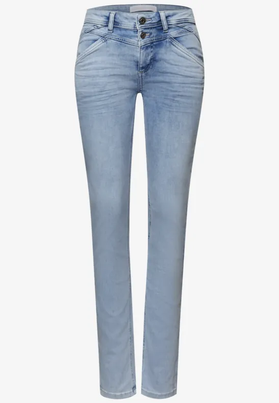 Slim Leg Jeans Bleached Washed