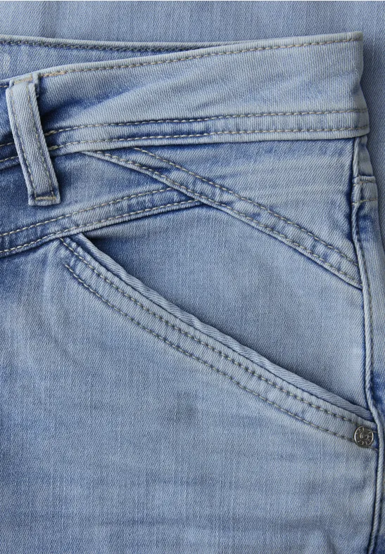 Slim Leg Jeans Bleached Washed