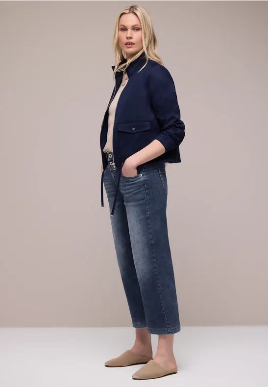 Wide Legs Jeans dark blue wash