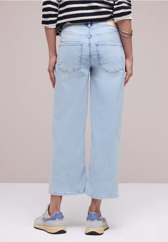 Wide Legs Jeans bleached random wash