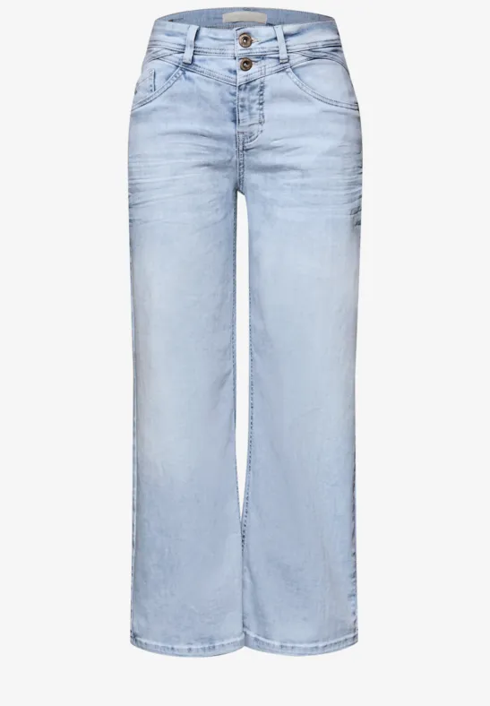 Wide Legs Jeans bleached random wash