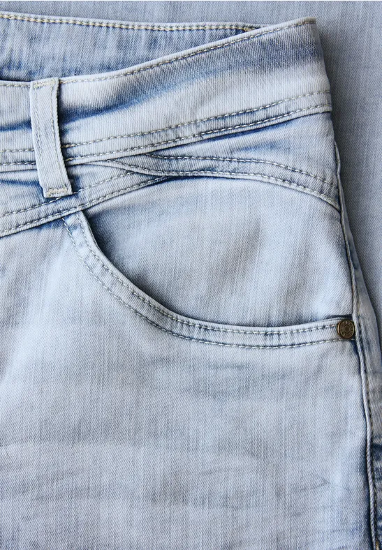 Wide Legs Jeans bleached random wash