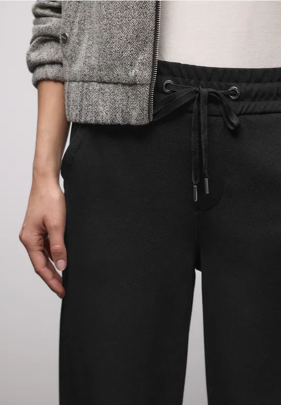 Pantalon Straight Legs avec ruban adhésif Black