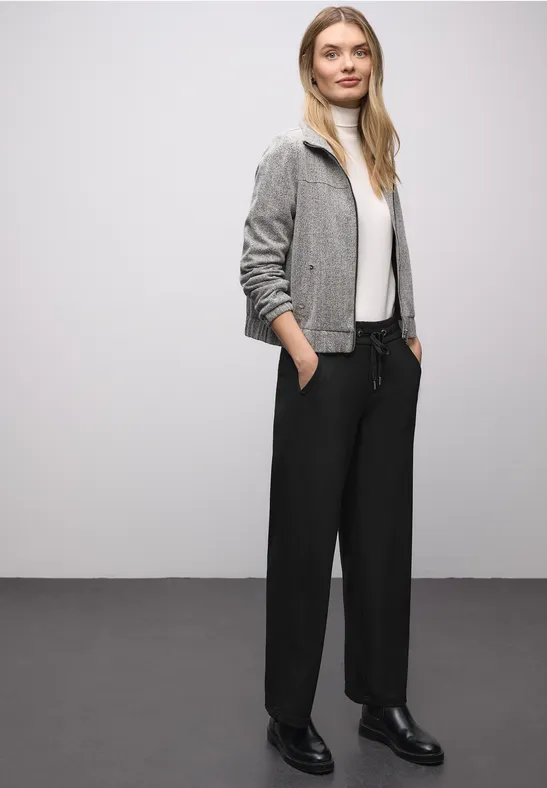 Pantalon Straight Legs avec ruban adhésif Black