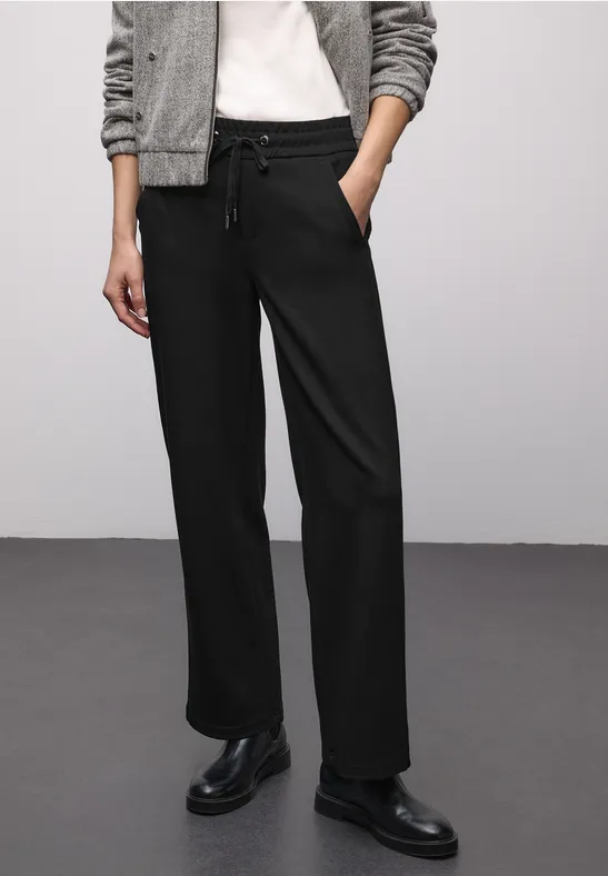 Pantalon Straight Legs avec ruban adhésif Black