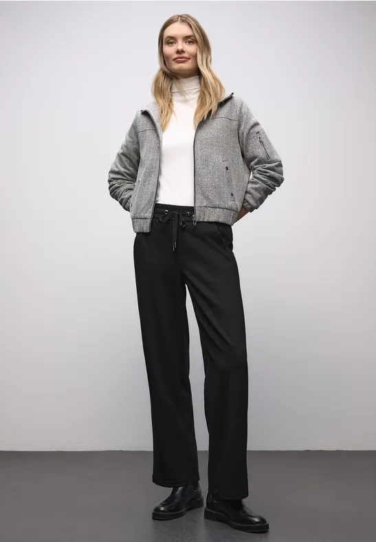 Pantalon Straight Legs avec ruban adhésif Black