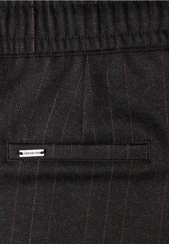 Fishbone Jacquard Hose Black