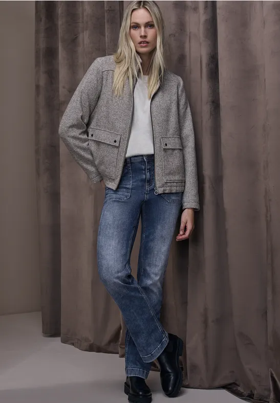 Bootcut Jeans Medium Blue Random Washed