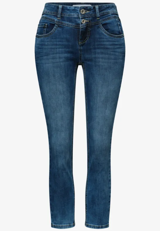 Mid Waist Slim Legs jeans in Slim Fit authentic dark blue wash