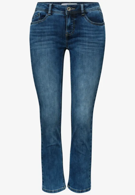 Low Waist Slim Legs jeans in casual fit authentic dark blue wash