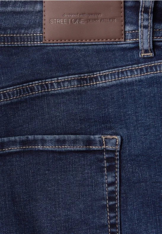 Boyfriend Jeans Dark blue washed