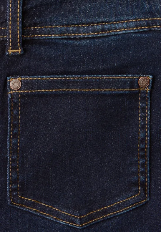 Wide Legs Jeans Deep blue soft washed