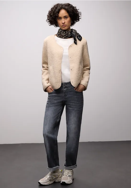 Straight Leg Jeans Steel Grey washed